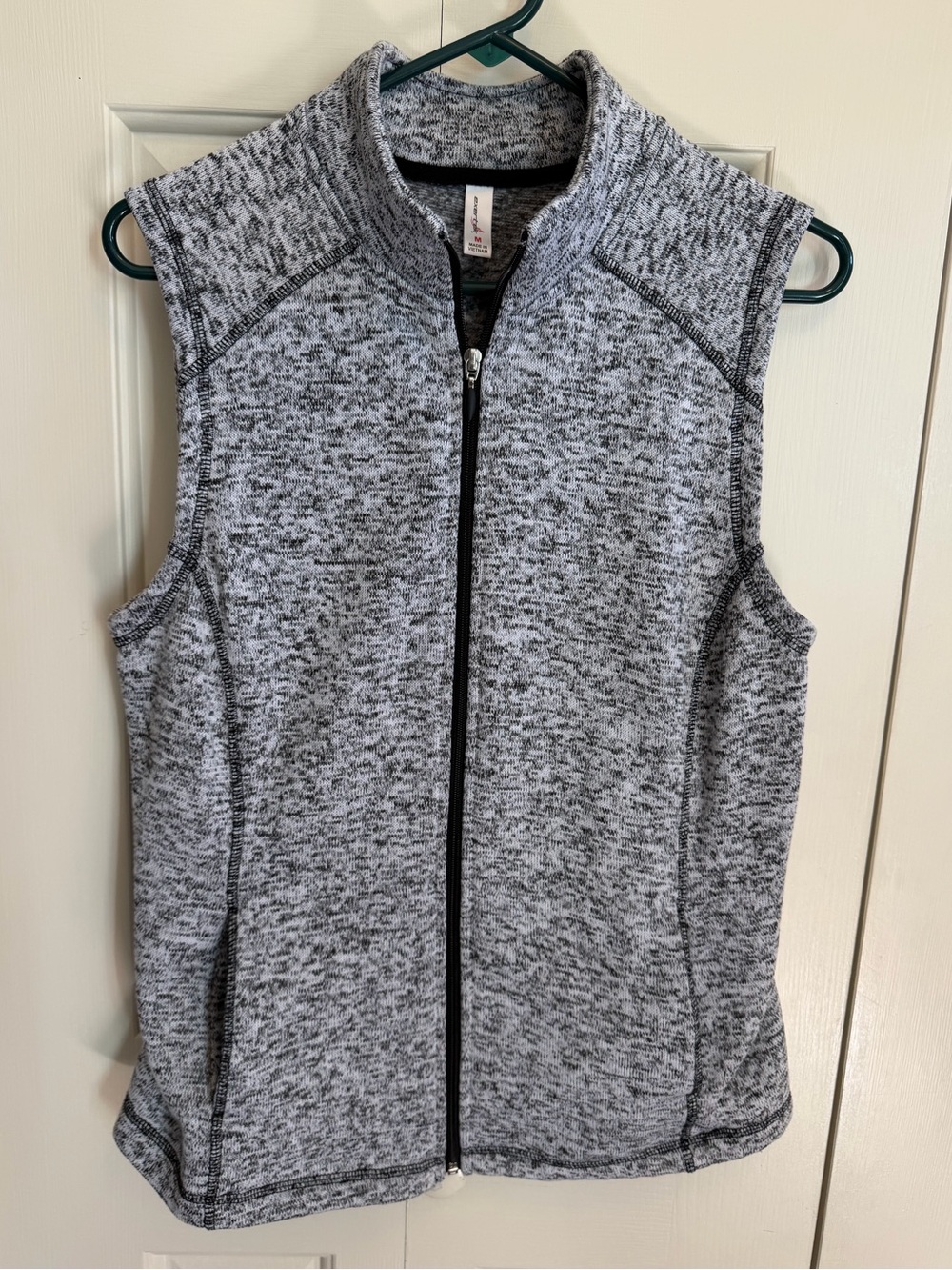 exertek Gray Marled Full-Zip Fleece Vest